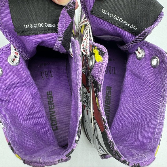 Converse Harley Quinn Jocker DC High Top Chuck Taylor Sneakers Men’s 7 Womens 9 - Picture 11 of 12